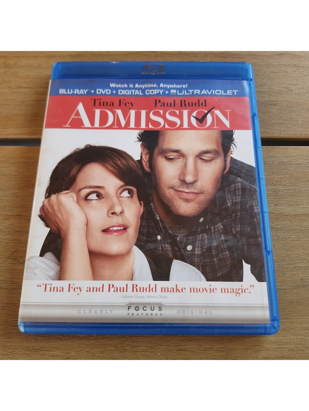 Admission (Blu-ray/DVD, 2012, 2-Disc Set)